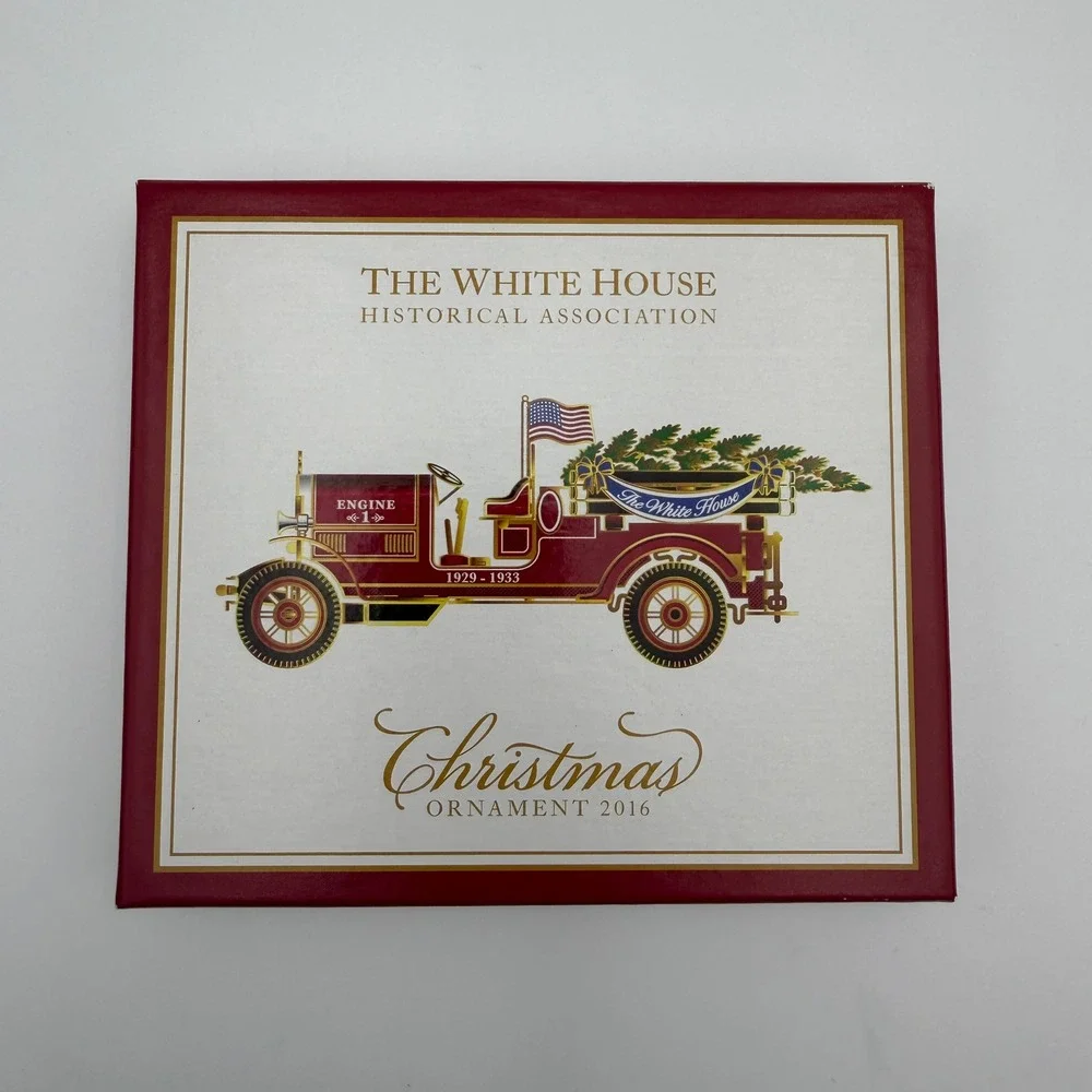 White House Historical Association 2016 Christmas Ornament Herbert Hoover Fire